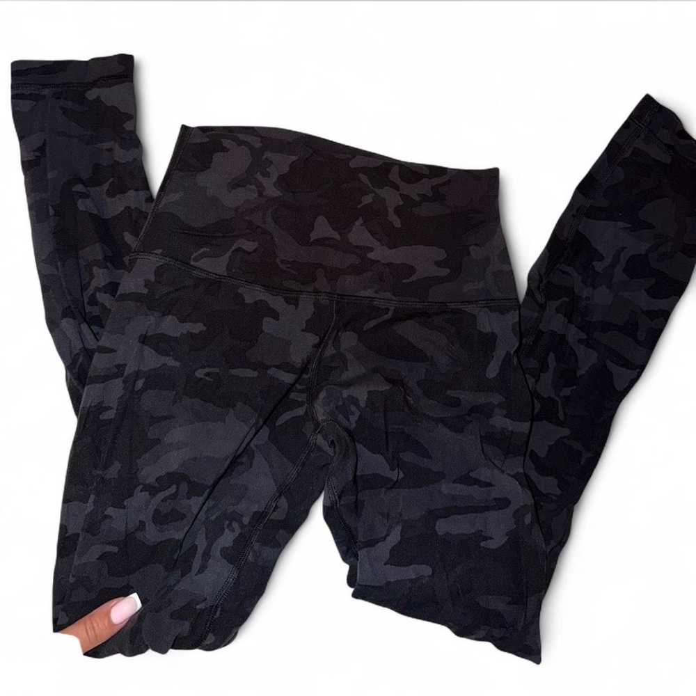 lululemon athletica Black Camo Leggings